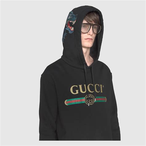 gucci sign on hoodie|Women's Gucci Designer Sweatshirts & Hoodies .